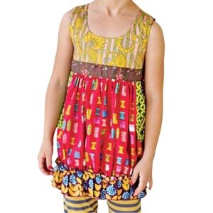 MATILDA JANE Jester Red Shasta Paint By Numbers Bubble Top Girls Sz 6
